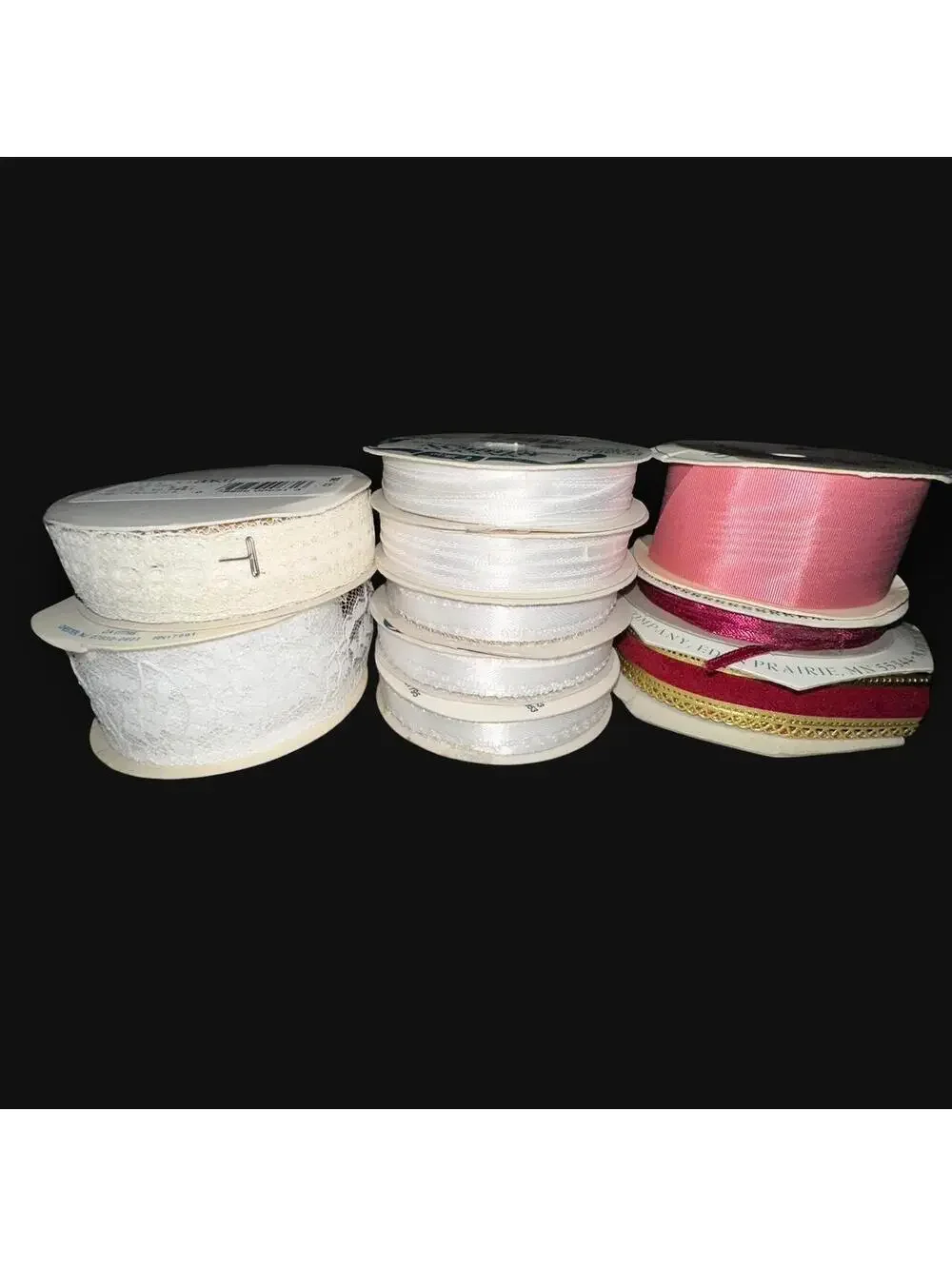 Vintage Craft Ribbon & Trim Lot – Lace, Satin, Sheer & Decorative Mixed Bundle